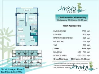 Contact Us (+63) 939 376 5915
www.caviterealstate.com

No. of Units per Floor: 7
List Price: 2.36-2.49Mn

 