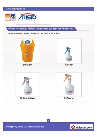 Plastic Household Product Dust Pans, Sprayers & Pedal Bins:

Plastic Household Product Dust Pans, Sprayers & Pedal Bins


...