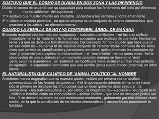 SOSTUVO QUE EL COSMO SE DIVIDIA EN DOS ZONA Y LAS DIFERENCIO <br />Dividió el cosmo de acuerdo con su capacidad para expli...