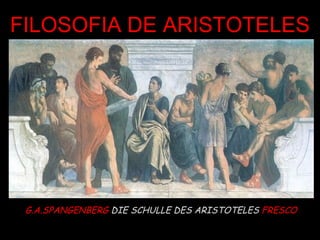 G.A.SPANGENBERG  DIE SCHULLE DES ARISTOTELES   FRESCO FILOSOFIA DE ARISTOTELES 