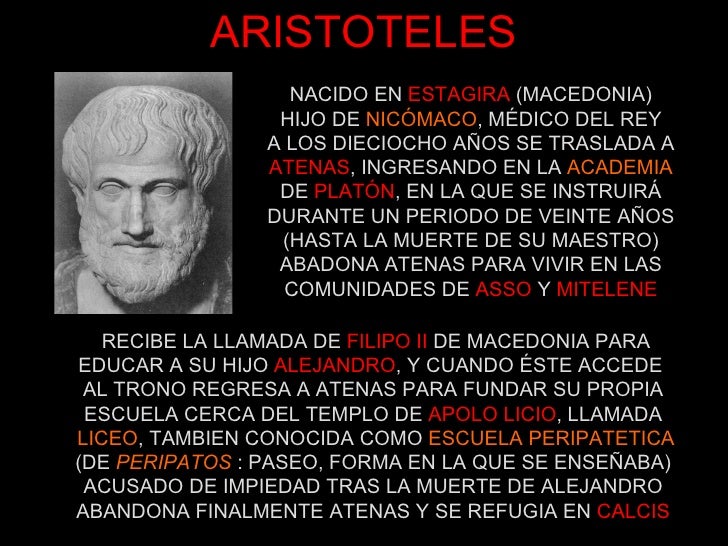 La filosofia de Aristoteles