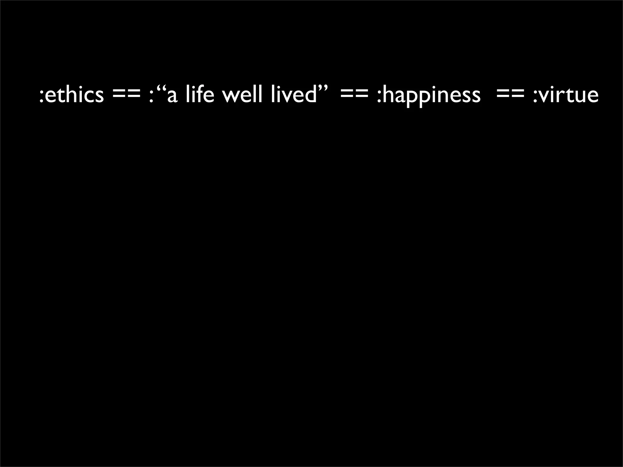 Aristotle and the Art of Software Development
