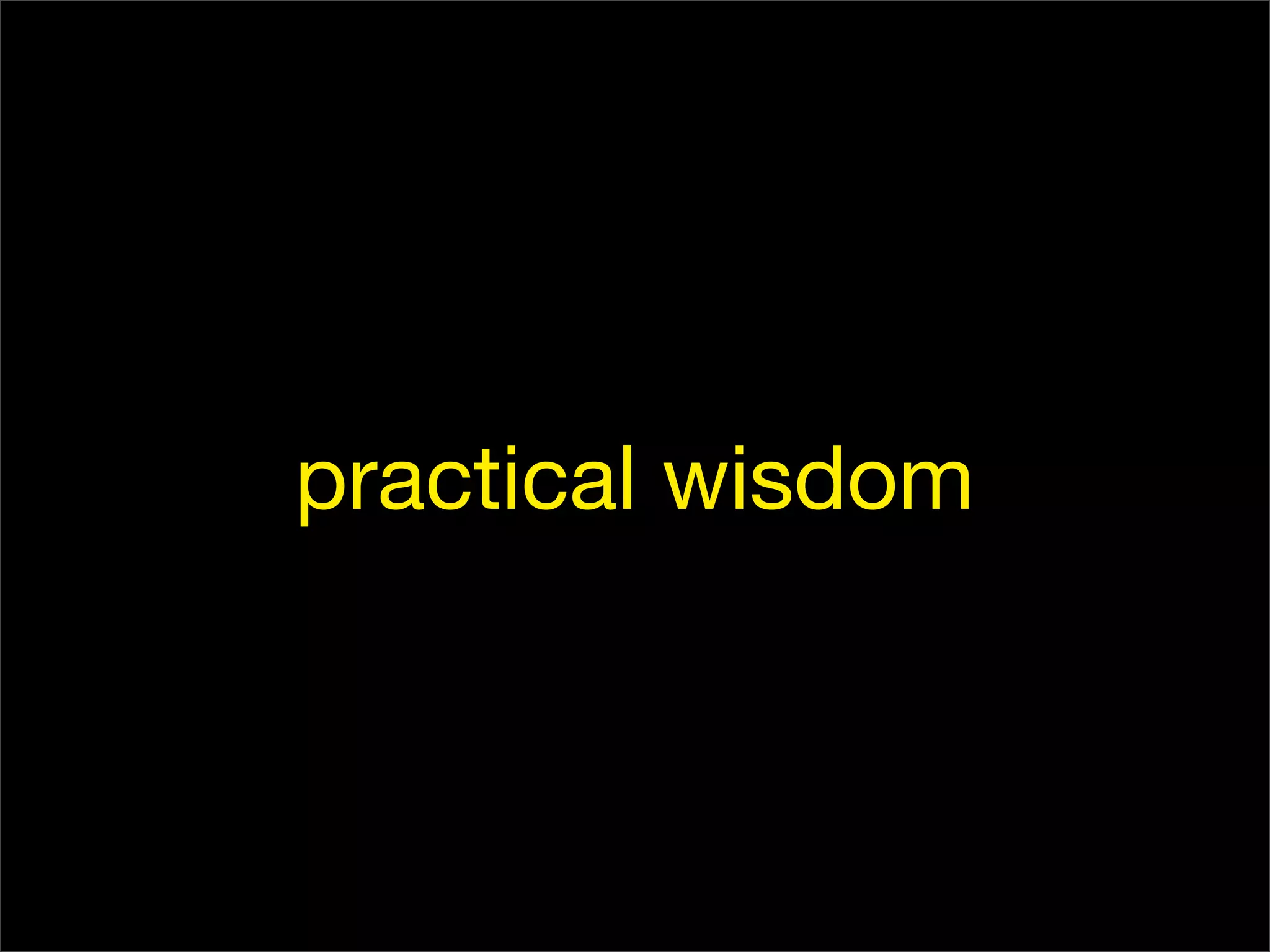 Aristotle and the Art of Software Development