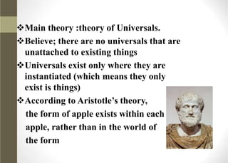 Aristotle's philosopy | PPTX
