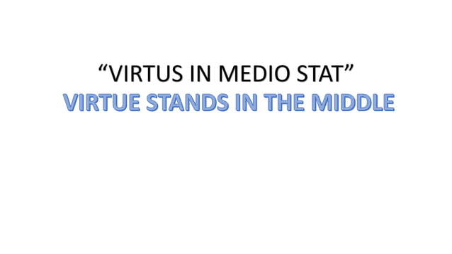 The Fundamental background of Aristotle in relation to virtue | PPT