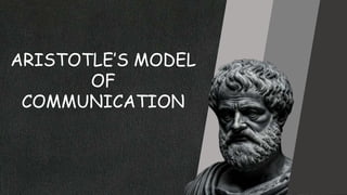 Aristotle-model-of-communication.G11 ppt | PPTX | Elections | Politics