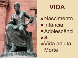 VidaNascimentoInfânciaAdolescênciaVida adultaMorte