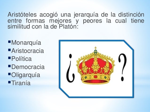 Aristóteles y las formas de gobierno