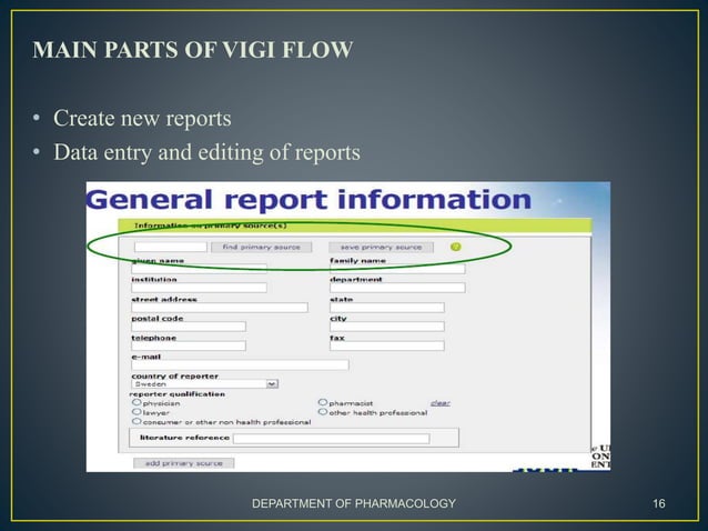 Aris G PHARMACOVIGILANCE AND VIGIFLOW | PPTX