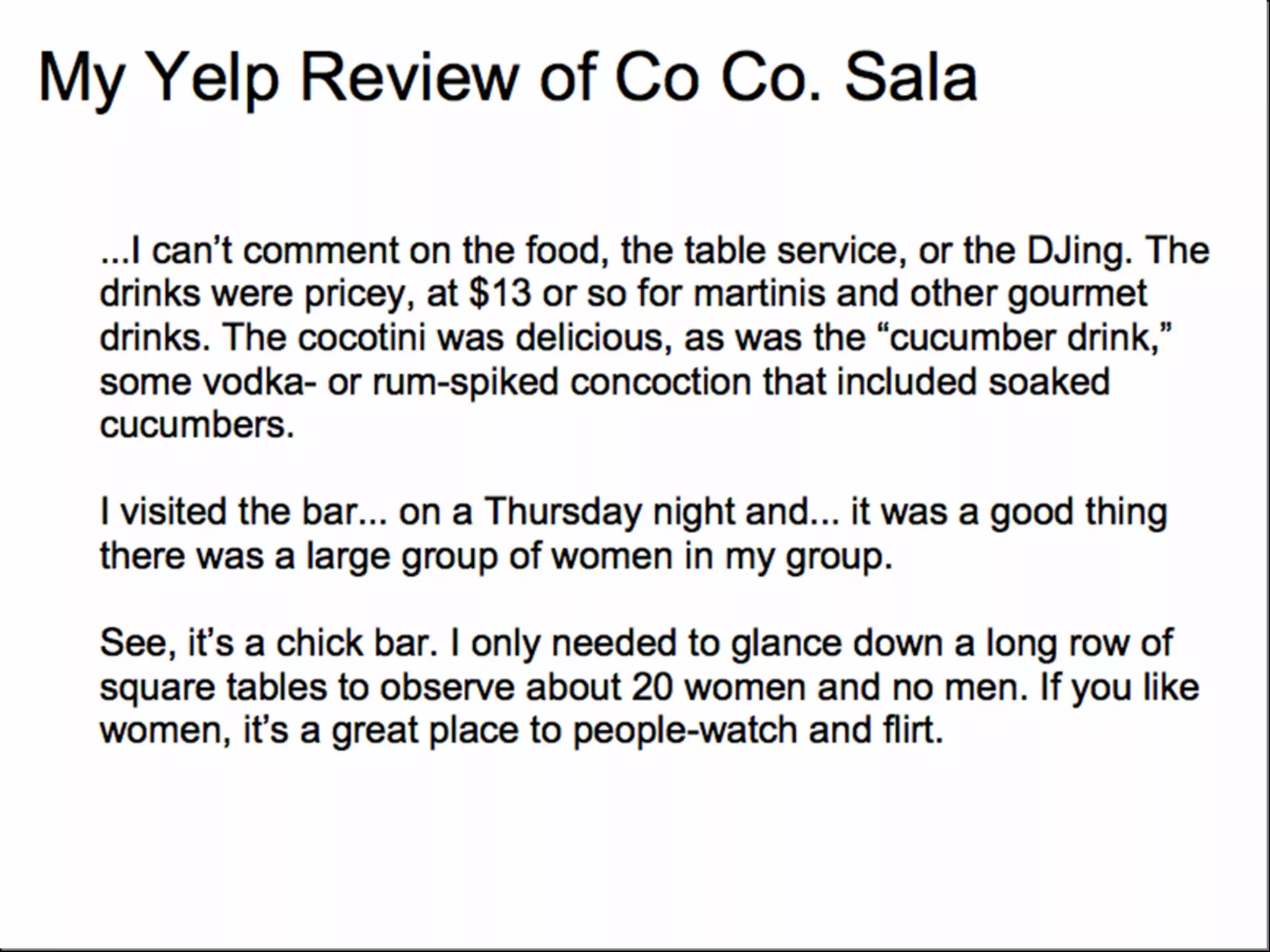 Presentation to NewhouseSU 