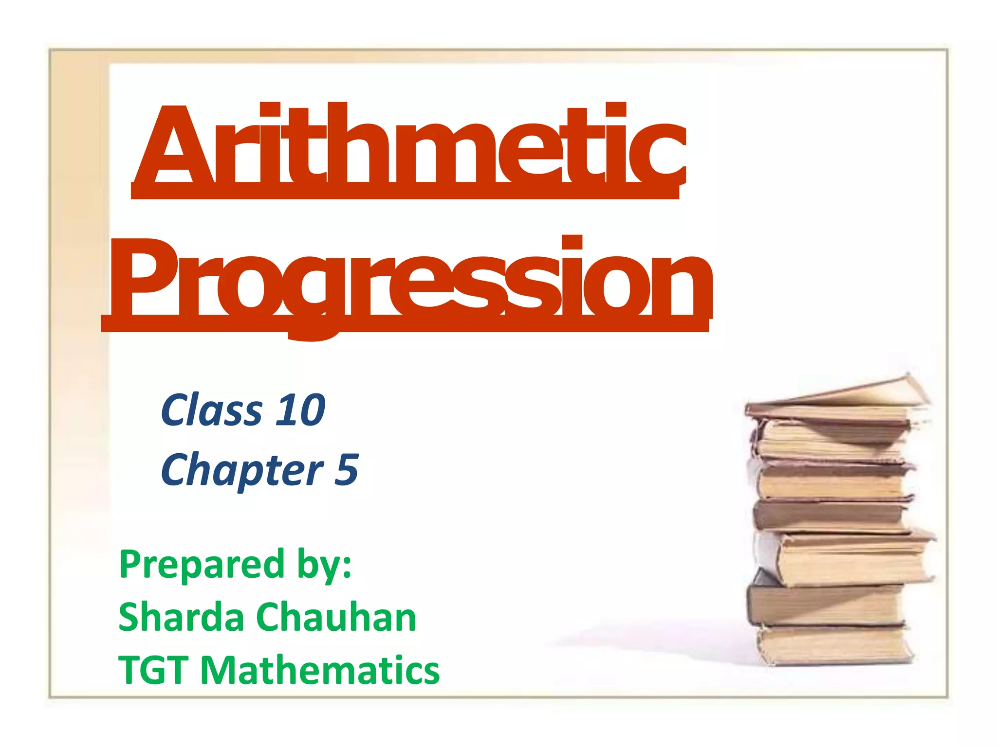 arithmatic progression.pptx | Homework and Study | Education