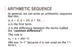 Arithmetic and Geometric Sequences.pptx | Free Download