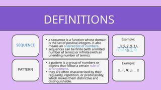 Arithmetic and Geometric Sequences Presentation in Colorful ...