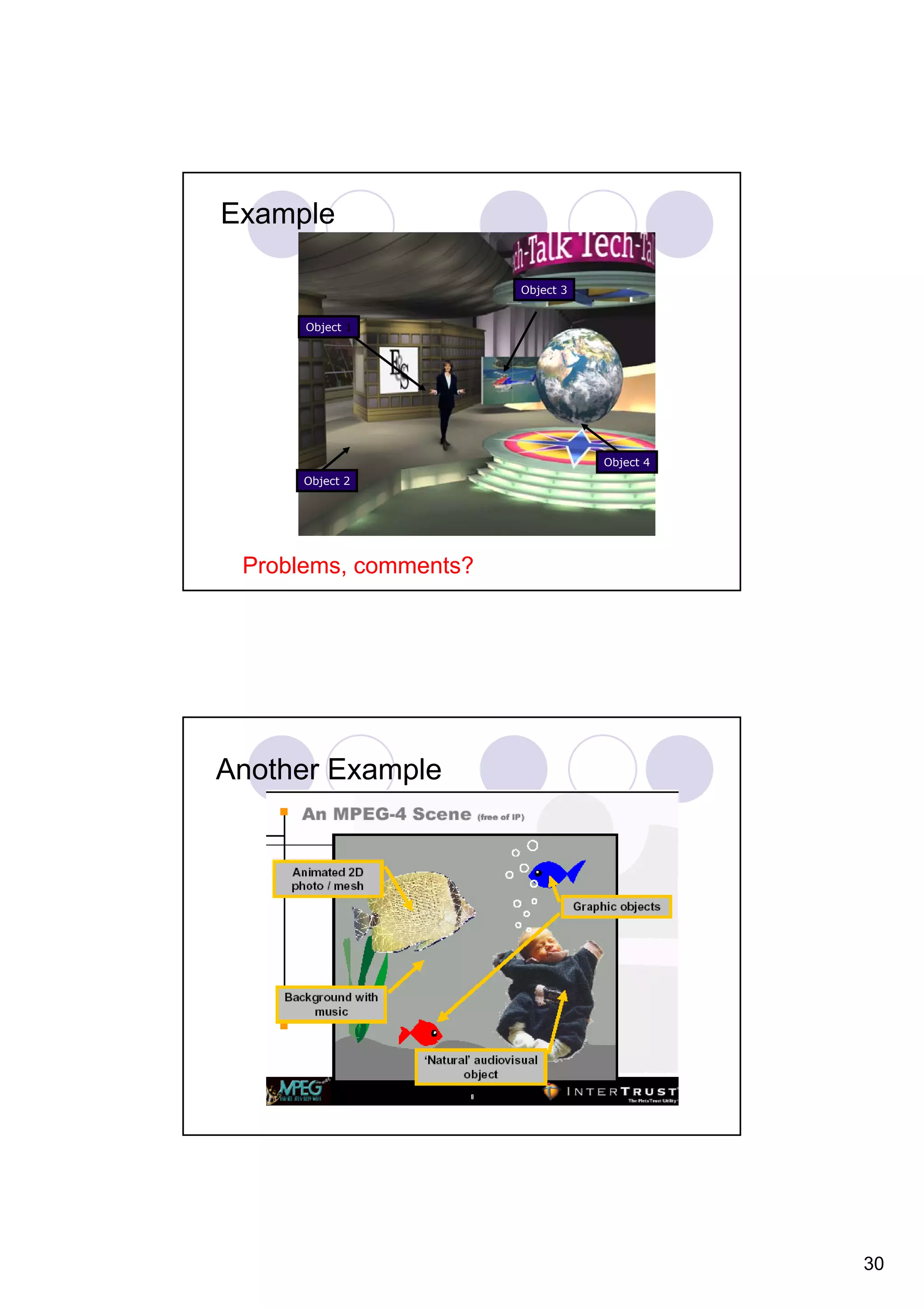 Example Object 3 Object 1 Object 4 Object 2 Problems, comments? Another Example 30 