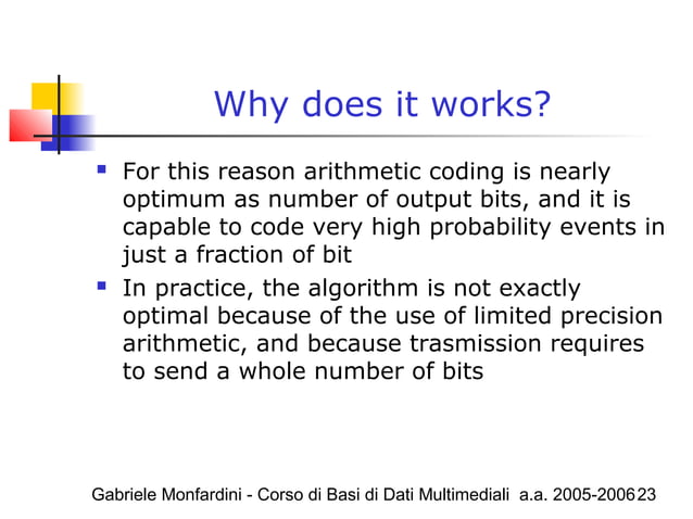 Arithmetic coding | PPT