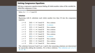 Introduction to Modular Arithmetic | PPTX