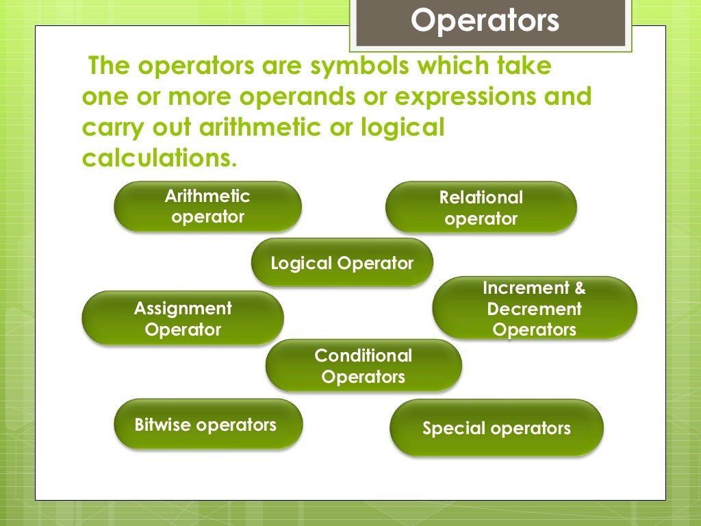 Arithmetic operator