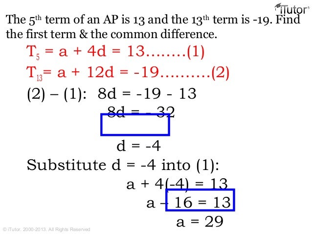 Arithmetic Progression