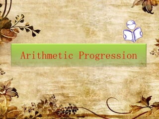 Arithmetic Progression

 