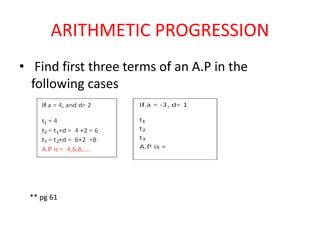Arithmetic progression | PPT
