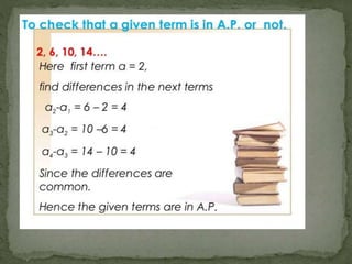 Arithmetic progressions