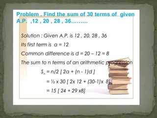 Arithmetic progressions