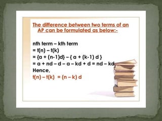 Arithmetic progressions