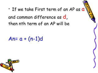 Arithmetic progressions | PPT