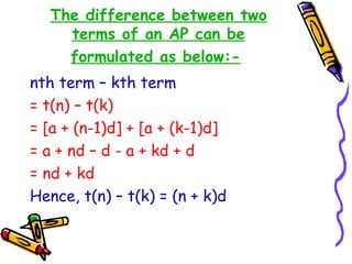 Arithmetic progressions | PPT