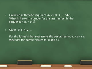 Arithmetic sequence | PPT