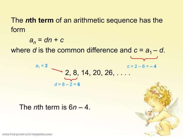 Arithmetic sequence | PPTX