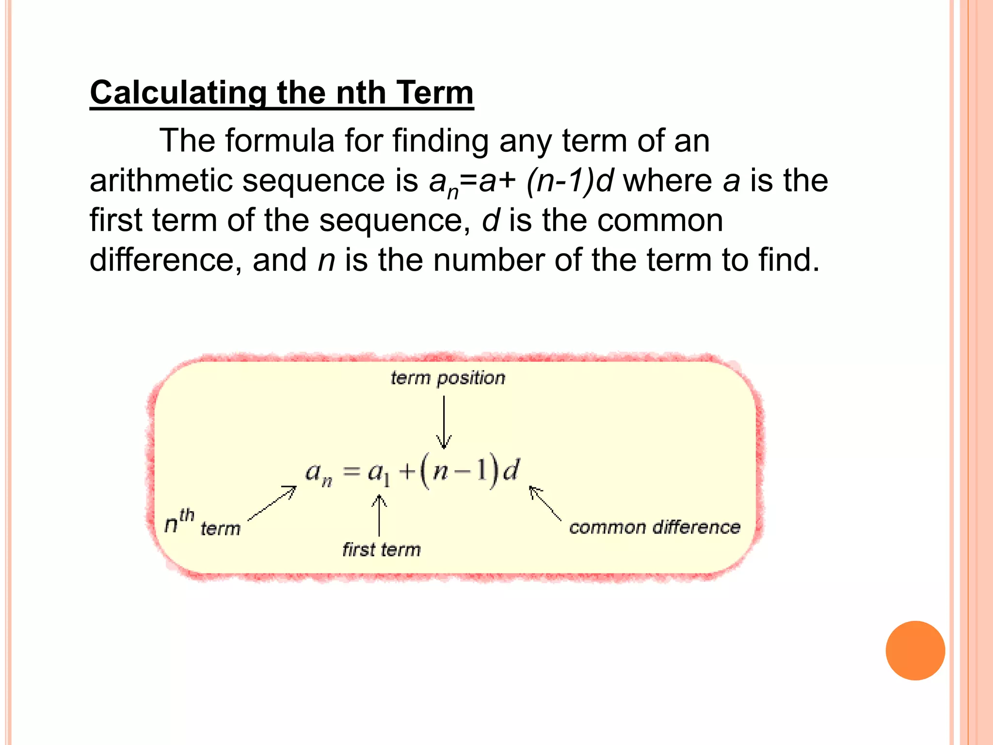 Arithmetic Sequence | PPTX