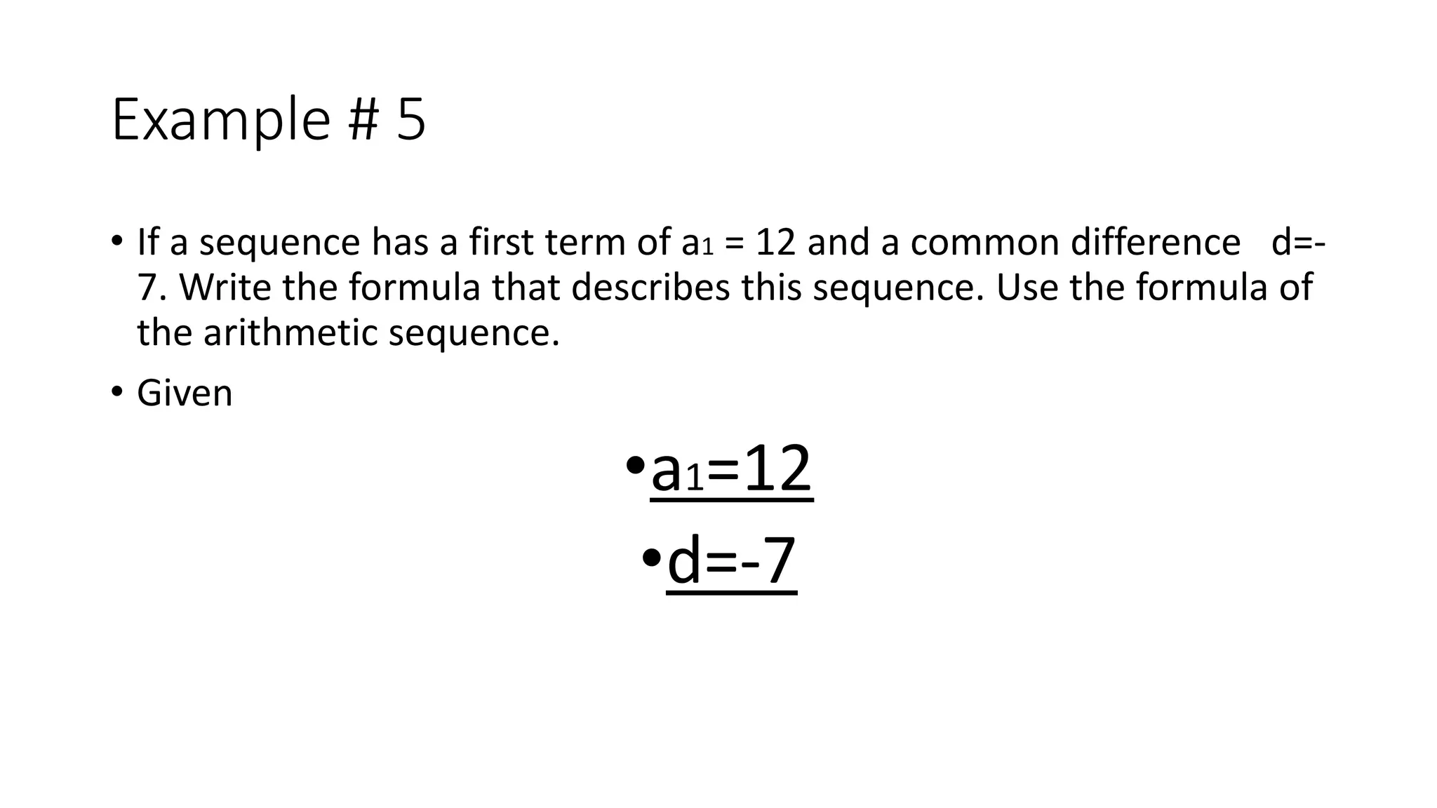 Arithmetic sequence | PPTX