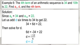 Week 2: Arithmetic sequence | PPTX