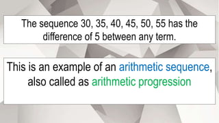 Week 2: Arithmetic sequence | PPTX
