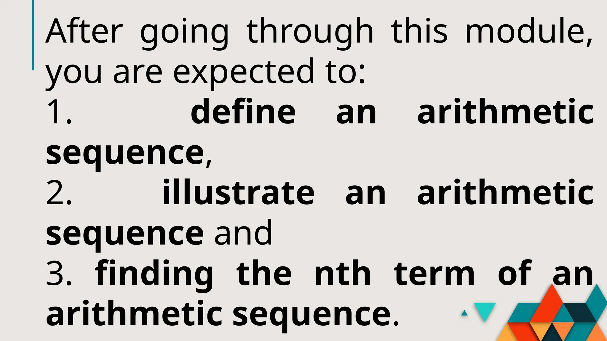 Mathematics 10 Quarter I Arithmetic Sequence | PPTX
