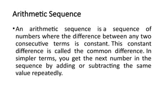 arithmetic sequence (NUMNER SEQUENCE).pptx