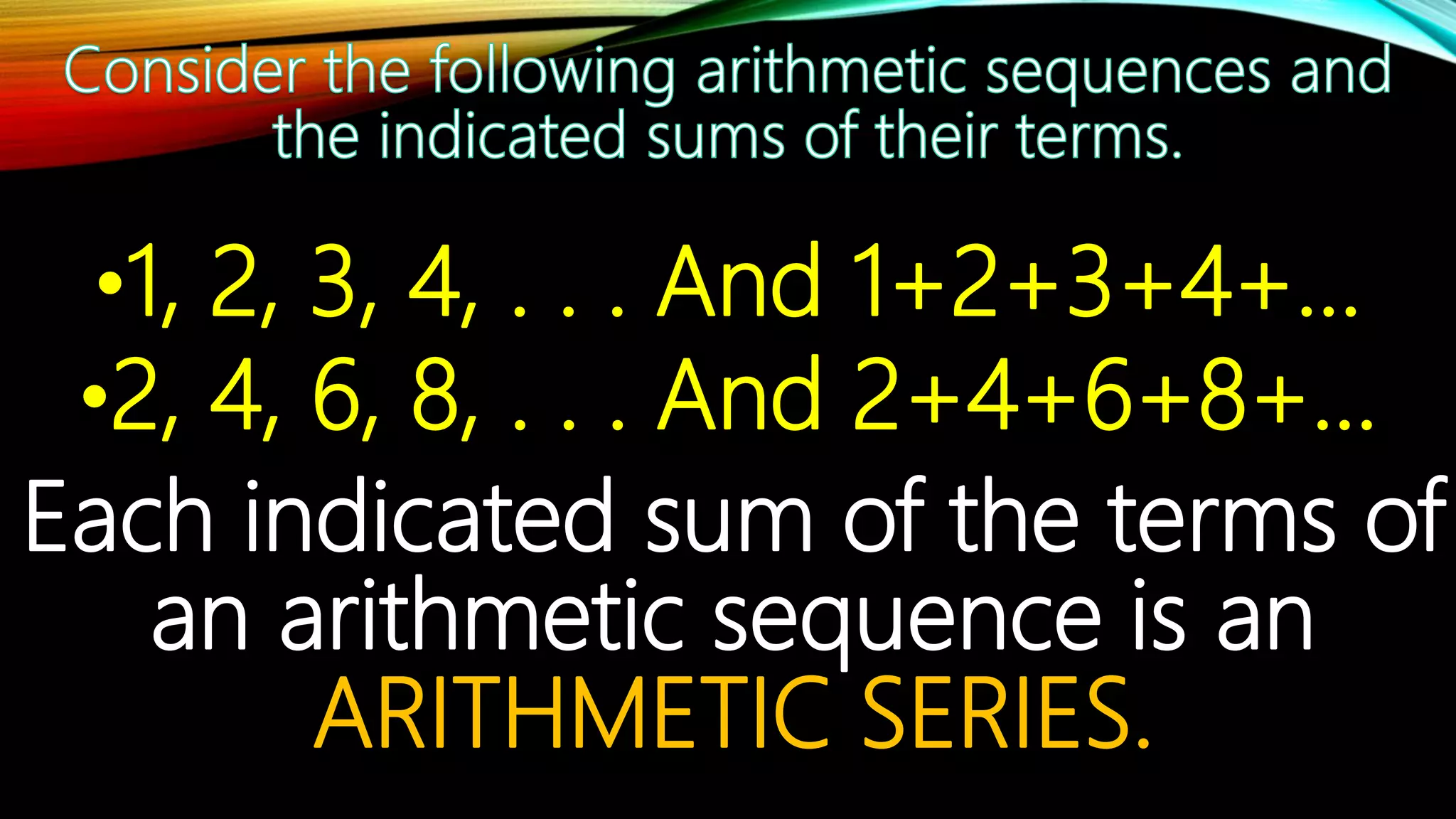 Arithmetic sequence 10 | PPTX