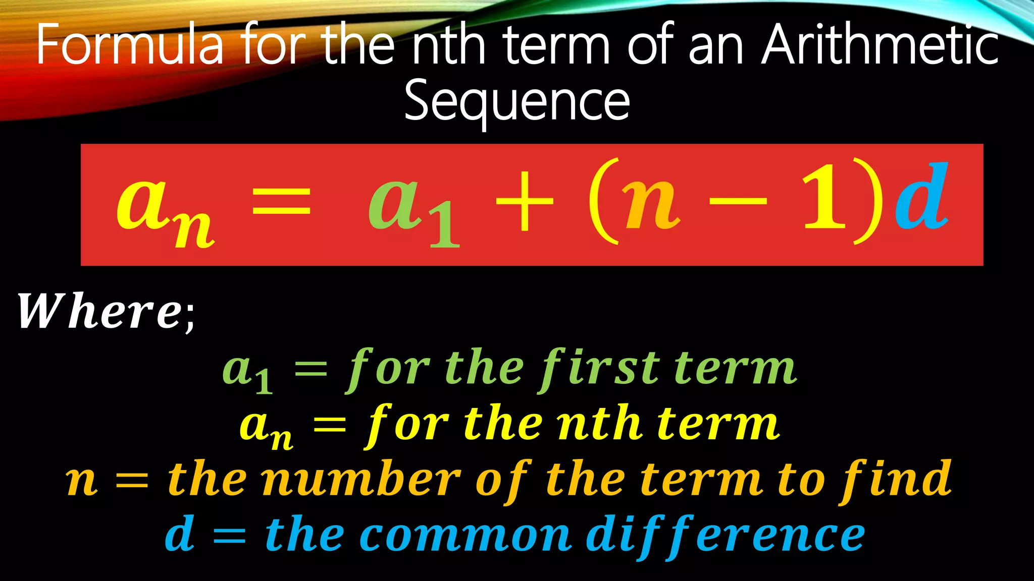 Arithmetic sequence 10 | PPTX