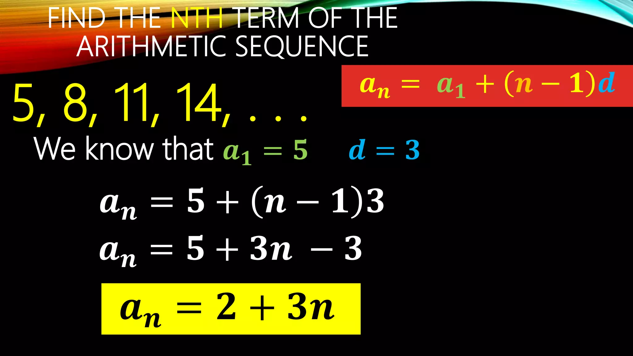 Arithmetic sequence 10 | PPTX