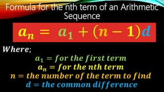 Arithmetic sequence 10 | PPTX