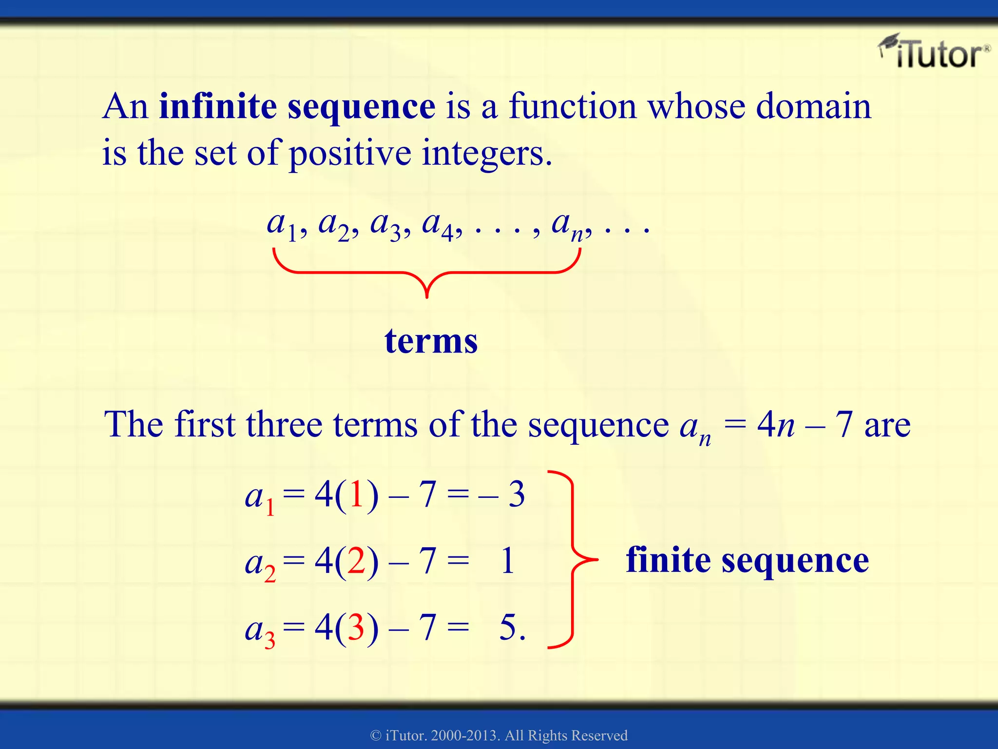Arithmetic Sequence and Series | PPTX | Physics | Science