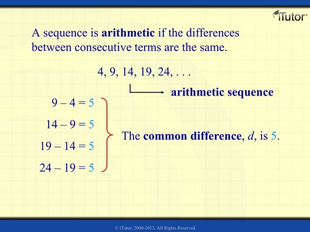 Arithmetic Sequence and Series | PPTX | Physics | Science