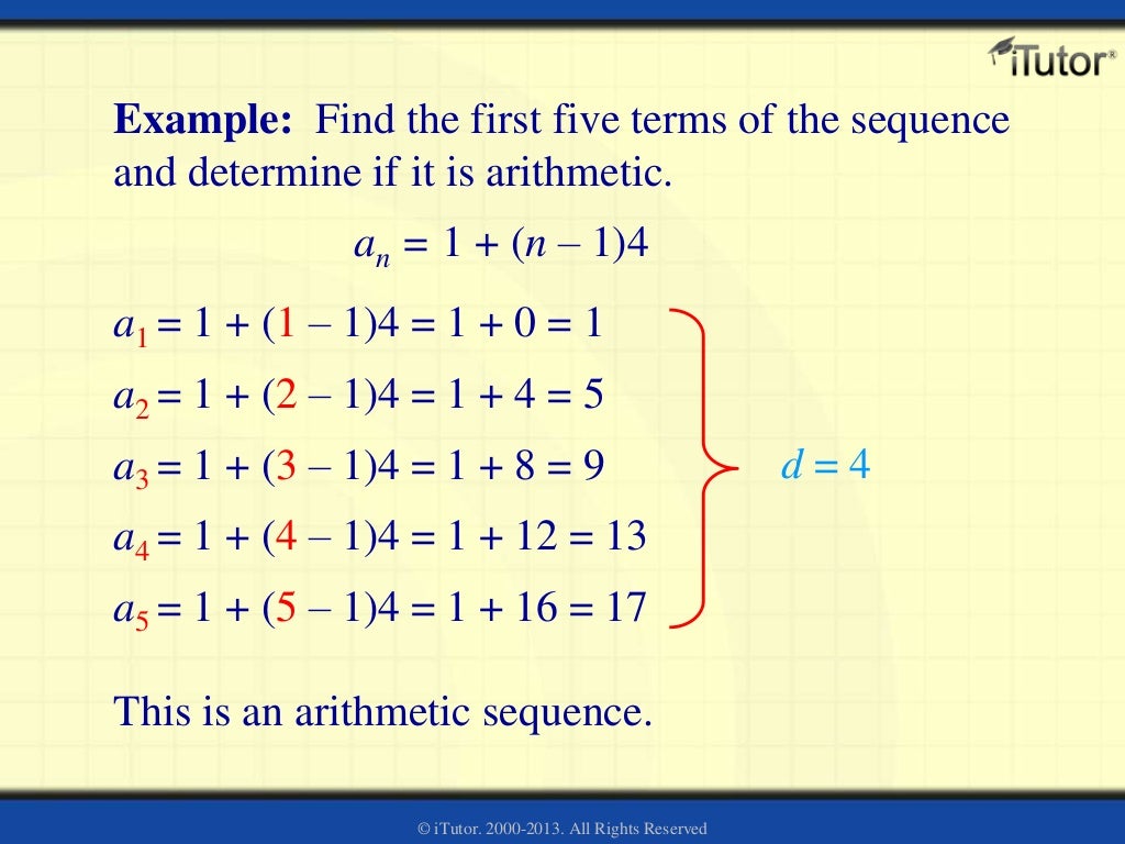 Arithmetic Sequence and Series