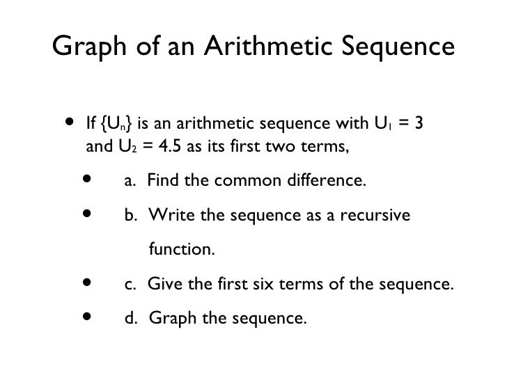 Arithmetic Sequences