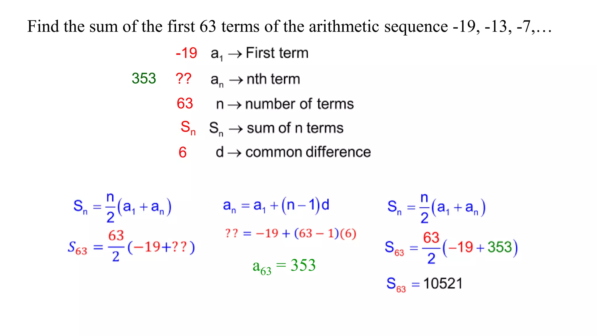 Arithmetic sequences and series | PPTX