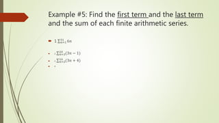 Arithmetic series | PPT