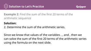 Arithmetic Series Grade 10 Mathematics Q1 | PPTX