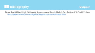 Arithmetic Series Grade 10 Mathematics Q1 | PPTX