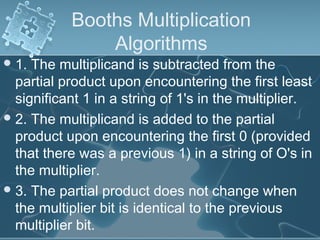 Arithmetic Unit Addition Subtraction Multiplication and Division | PDF
